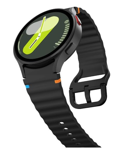 Image of Zapper ZERO GAP Sport Band Compatible With Samsung Galaxy Watch 7 Band 40mm 44mm (2024), Soft Silicone Waterproof Strap with Decorative Woven Line for Galaxy Watch 6 5 4 40mm 44mm (Watch Not Included)