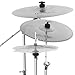 Low-volume cymbal set Gold and silver muffled cymbals 14-inch hi-hat + 16-inch crash + 18-inch crash + 20-inch ride Practice silent drum cymbal set (silver)