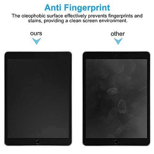 Ambison [2 Pack Matte Tempered Glass Screen Protector Compatible With Ipad 9/8/7Th Generation 10.2"[Install Frame] Anti Glare&Fingerprint/Anti Scratch/Bubble Free/No Dazzling For Drawing/Writing/Game #TOP5