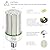 GTAREN 120W LED Corn Light Bulb,LED Replacement 500 Watt Metal Halide HPS CFL HID lamp,5000K E39 Mogul Base LED Corn Bulb,for Large Area Lighting Warehouse Parking lot Canopy shoebox Bay Light