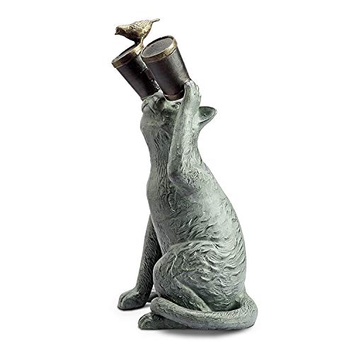 Sculpture de jardin chat observant SPI 34906 figurine animalière pour raviver vos extérieurs