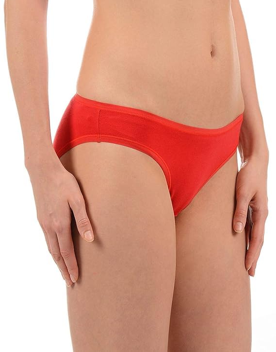Image of LOURYN KOULYN Solid Low Rise Cotton Bikini Panty Pack(Pack of 3)