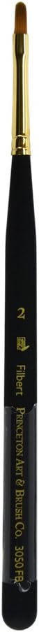 Princeton Mini-Detailer Paintbrush, Size 2, Black