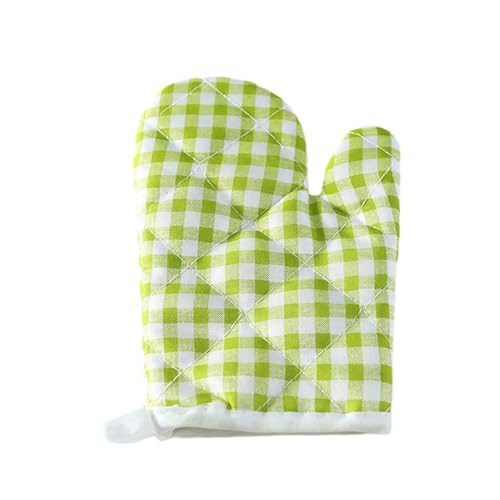 LWDXMYKW maniques Cuisine Gant De Cuisson Résistant À La Chaleur Confortable pour Porter des Gants Four Durables Adaptés du Barbecue-Grille Verte