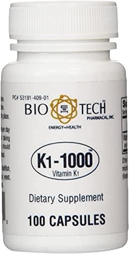 Bio-Tech K1-1000 Vitamina K1 100 Cápsulas miniatura 6