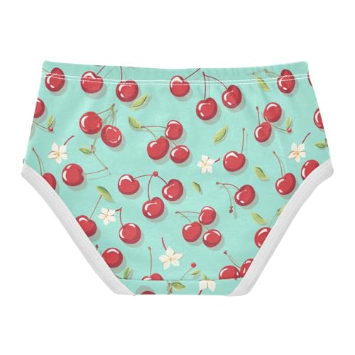 Wusikd Cherry Cute Girls' Underwear Cotton Girls Briefs Soft Toddler Underwear 2T2