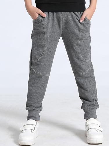 Kids Boys Joggers Athletic Pants Sweatpants with Pockets Casual Cargo Pants for Sports Outdoor School Uniform4