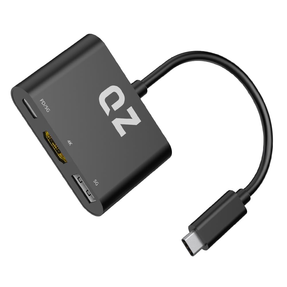 [HDMI 4K + USB-C + USB] QZ USB-C Hub with HDMI 4K, Dual Alternate USB Type-C Port with Power Delivery 100W or Data Transfer 5Gbps for USB-C PC, Laptop and Phones-image-23