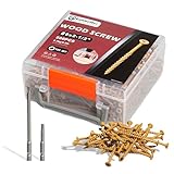 Goobetter Deck Screws #9 x 2-1/2', 500 Pcs Wood Screws...