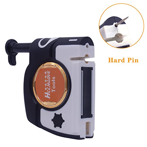 HCCMLOVE Plumb Bob Magnetic -305 g Plumb Rite com corda de 4,5 m, afiador, 2 lápis, carretel de linh