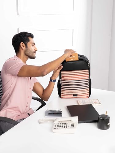 Image of ZOUK Statement Backpack 16.9 L Medium Water Restant Office Laptop Bag /Backpack for Men with padded Tablet & Laptop Compartment - 15.6 inch