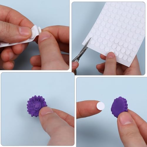 ZIOYANE 1000 Stück doppelseitige Klebepunkte, 8 mm klare Klebepunkte Starke transparente Klebepunkte für Luftballons DIY Fotobefestigung Wohnungsdekoration