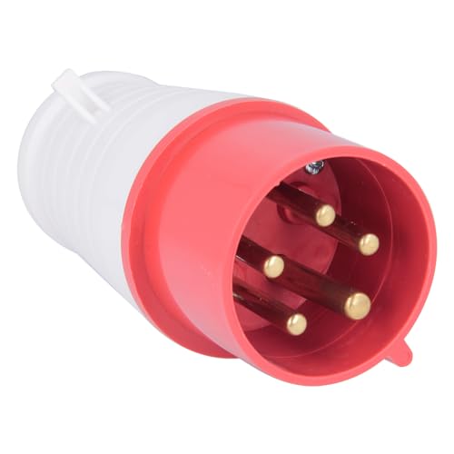 REY Enchufe Macho Trifásico Industrial 5 Polos 380V - IP44 | 16A 3P+N+T