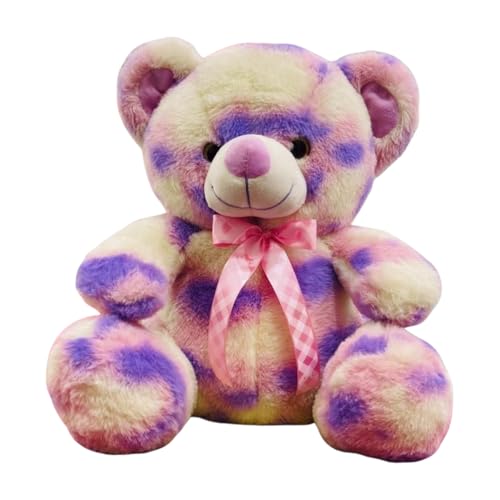 Image of Cionum Soft Plush Teddy Bear with Pink Ribbon Bow, Soft Toys for Kids & Girls - 40 cm