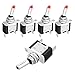 Linkstyle Interruptor de Palanca basculante Iluminado con LED SPST de 5 Piezas Interruptor de Palanca Marina, Interruptor de Palanca LED de Encendido/Apagado 12V 20A para vehículos RV Vehículos