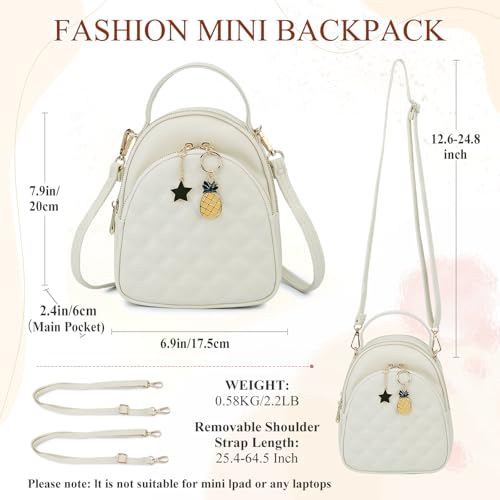 VX VONXURY Mini Backpack Purse for Women, Faux Leather, 2 Compartments by VX VONXURY - Used condition - Image 4