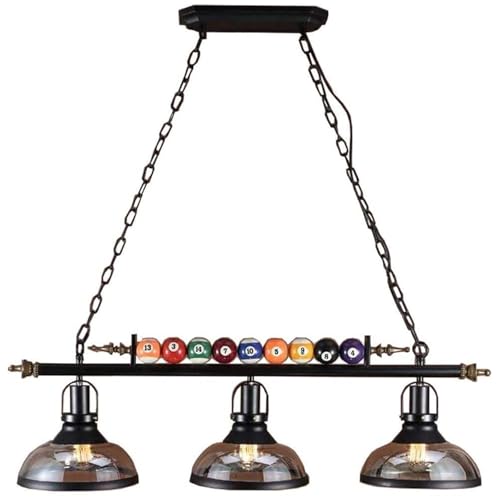 Lustre 3 lumières nordique pour sublimer votre salle de billard ou bar