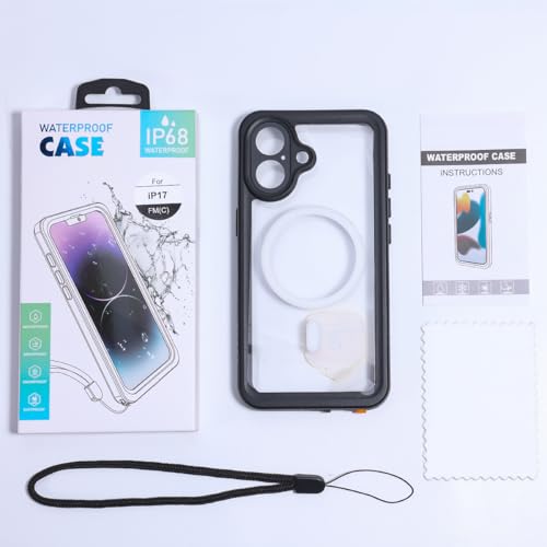 AICase for iPhone 17 Case Waterproof Clear with MagSafe Water Proof/Snowproof/Dustproof/Shockproof,IP68 Certified 360 Full Body Protection Fully Sealed Underwater Cover for iPhone 17 6.3" - image 9