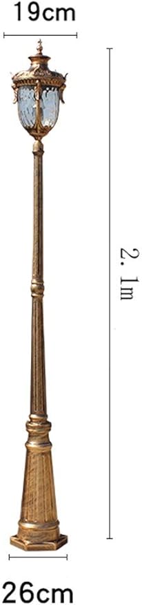 Generic GUOCC Creative LED High Pole Villa Column Lamp Landscape Garden Continental Community Street Light High Pole Outdoor Courtyard Waterproof Postal Light Road Post Lantern Community Landscape Light Pilla photo 3