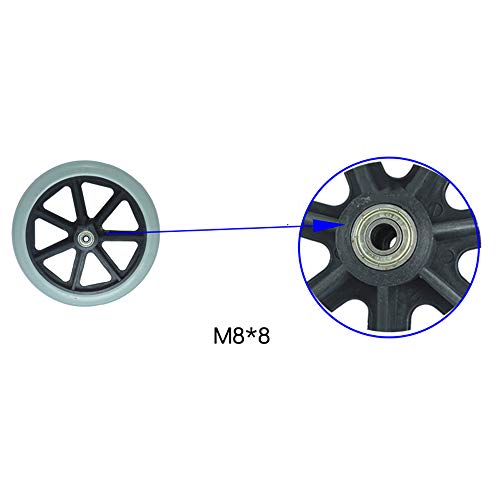 Coppia di Ruote manuali Anteriori per sedie a