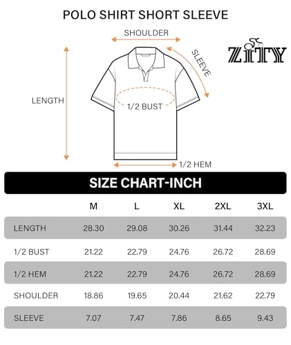 Zity ZT-JYPOLO12-5ALL-L 5 Pack Mens Polo Shirt Short Sleeve Sports Golf Tennis T-Shirt Moisture-Wicking Summer Shirts thumb #5