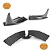 MCARCAR KIT Carbon Fiber Bumper Splitters for BMW 1 Series E82 1M Coupe 2011-2018 Bumper Fins Bumper Canards Factory Outlet (Front Bumper Splitters)
