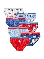NEXT Jungen Baumwollslips, 7er-Pack Red/Blue Emergency Vehicles 3 Jahre