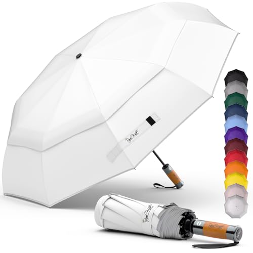 Royal Walk Parapluie Pliant Ouverture et Fermeture Automatique Pour Hommes et Femmes Parapluie Réfléchissant Résistant au Vent Compact et Solide Poignée en...