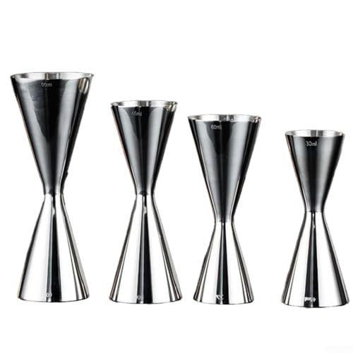 Jigger da cocktail in acciaio inox per mixologisti professionisti garantisce misurazioni perfette ogni volta (30/45 ml)
