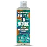 Faith In Nature Natural Coconut Body Wash, Hydrating, Vegan and Cruelty Free, No SLS or Parabens, 400 ml