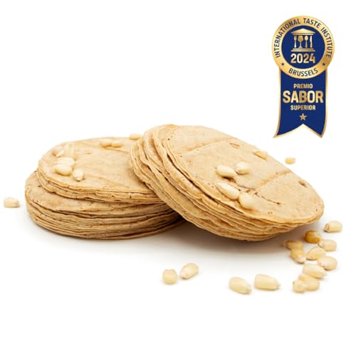 Maíz Maya - Tortillas Mexicanas de Maíz Blanco Nixtamalizado. 2 Pack de 500 gr al Vacío, real gastronomía mexicana y recetas latinas. Apto para Veganos, Sin Glutén.