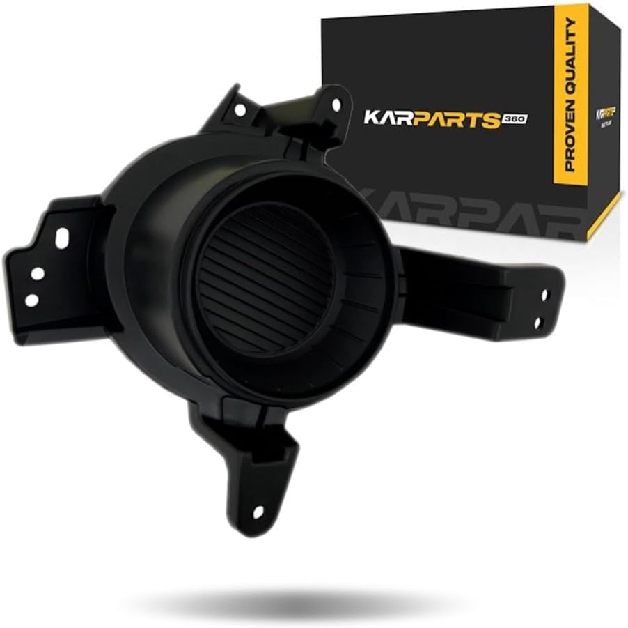 KarParts360 For Kia Soul 2017 2018 2019 Fog Light Cover Driver And Passenger Side | Pair | Made Of Plastic | Textured Black | Replacement For KI1038168, KI1039168 | 86515B2500, 86516B2500