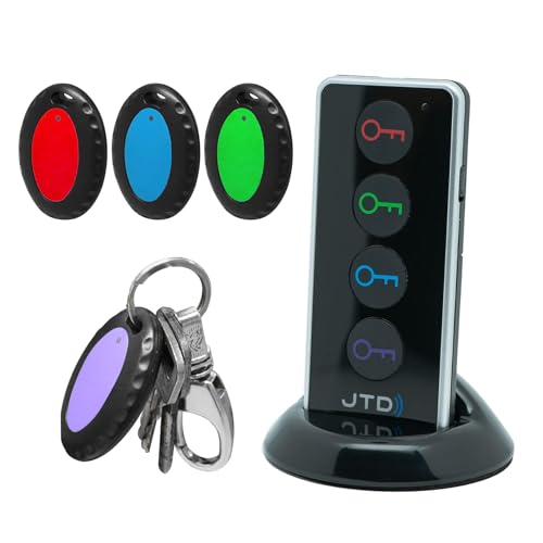 Key Finder with 100dB Loud Sound & 4 Receivers -