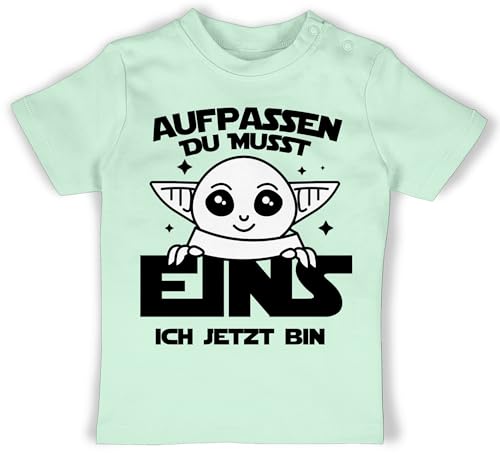 Baby T-Shirt Mädchen Jungen - 1. Geburtstag - Aufpassen du musst eins ich...