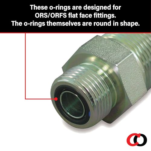 Captain O-Ring ORS/ORFS (for Flat Face Fittings) Hydraulic O-Ring Seal Kit (Buna 90 / BN90-180 Piece Kit)