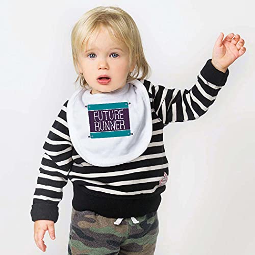 ChalkTalkSPORTS Running Baby & Infant Bib | Future Runner | Soft Microfiber Bib2