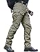 Produktbild zuoxiangru Wasserfeste Herren Hose Relaxed Fit Tactical Combat Army Cargo Arbeitshose mit Mehrfachtasche (#56 Khaki, Tag L)