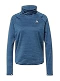 Odlo Damen Run Easy Warm Midlayer, Blue Wing Teal Melange, M EU