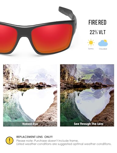 Image of BLAZERBUCK Anti-salt Polarized Replacement Lenses for Oakley Turbine OO9263 Sunglass