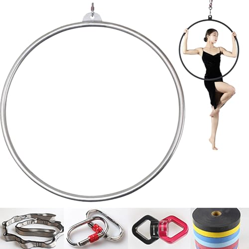 Cerceau Lyra aérien de 85 cm pour créer un espace de yoga suspendu et artistique à la maison