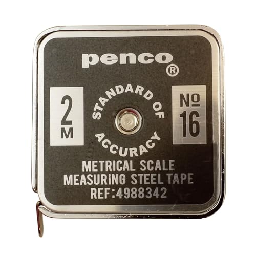Mètre de poche noir PENCO GZ111 en acier au design minimaliste