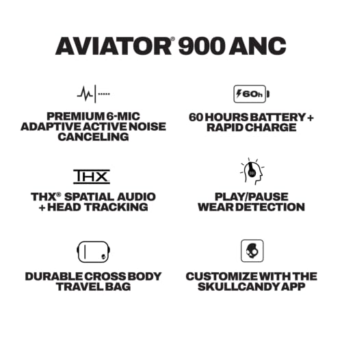 Skullcandy Aviator 900 ANC Noise Canceling Wireless Headphones - True Black - image 6