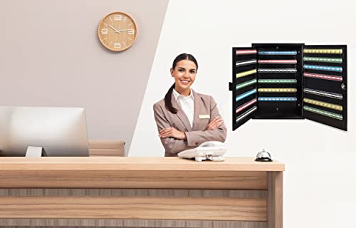 Durabox Key Cabinet 200 Position Adjustable Locking Storage Cabinet, Wall Mounted Key Organizer With Key Tags And Key Logs For Valets, Hotels, Car Dealerships K200-Bk (Black) #TOP7