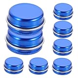 BIUDECO 10 piezas Botes Metálicos Pequeños con Tapa Envases Herméticos para Bálsamos Labiales Cremas y Velas Tarros Multiusos para Cosméticos y Almacenamiento Compacto