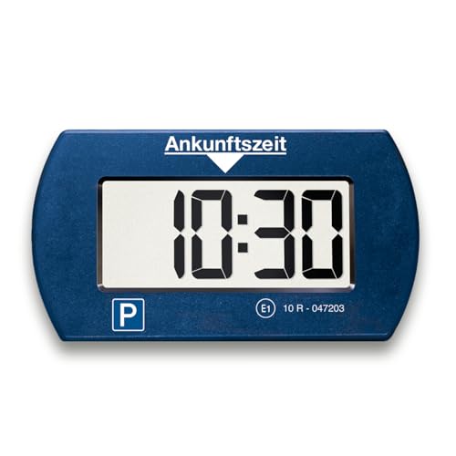 Needit elektronische Parkscheibe Park Mini I automatische Parkscheibe elektrisch mit Zulassung vom Kraftfahrt-Bundesamt I Digitale Parkuhr mit 2 Displays I maximale Funktion in minimalem Format