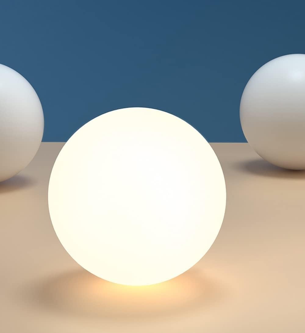 GLocki Lampade a sospensione moderne e semplici a LED, lampadario a sfera in vetro bianco, lampade a sospensione industriali regolabili sospese (Size : 6 Lights)