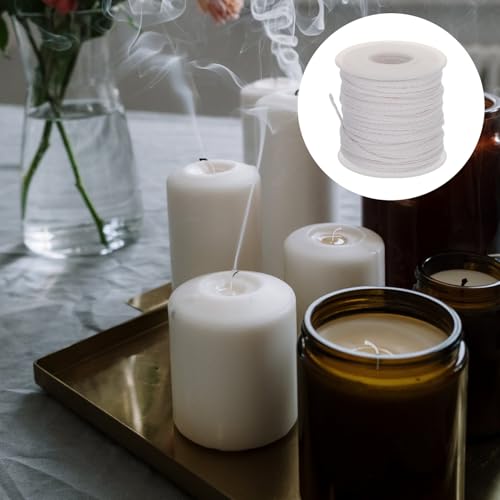 Mecha de algodón trenzado en rollo para hacer velas DIY miniatura 3