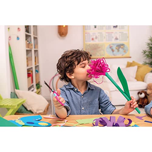 Pelikan Schere griffix rund, Schulschere für Rechtshänder, Blau, mit runder Klinge und ergonomischer Griffzone, 803502