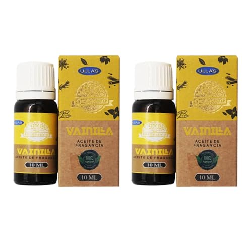 Aromasenses - 2 unds Aceite Esencial Vainilla Ullas 10 ml - Quemador - Difusor - Velas Perfumadas (10 ml, Vainilla)