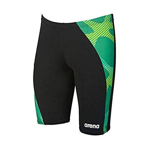 Arena Men's Spider Panel Jammer - MaxLife,Black/KellyGreen (506),22